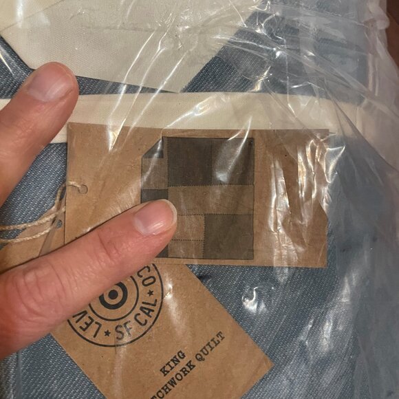 Levi's X For Target King Size Patchwork Quilt Limited Edition - Picture 7 of 7